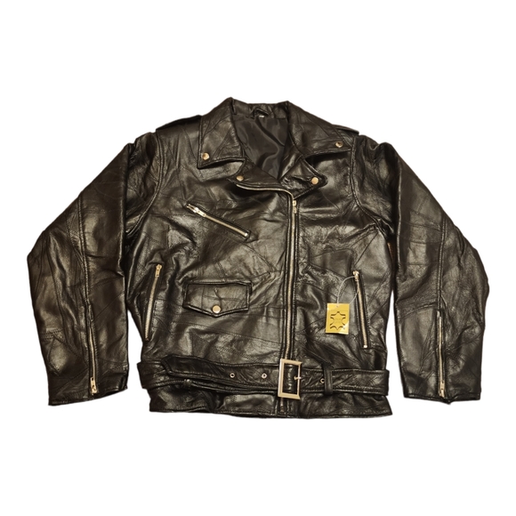 Custom Leather Other - Custom Made GBA Genuine Leather Biker Jacket